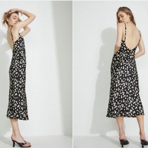 Bardot DAISY SLIP DRESS IN BLK DAISY, Size 4